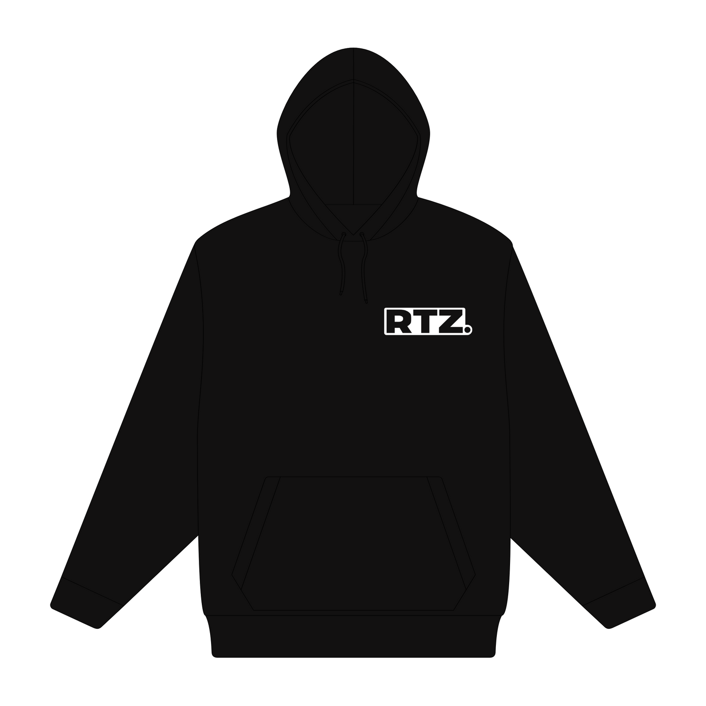 RTZ. CAMPUS HOODY (BLACK)