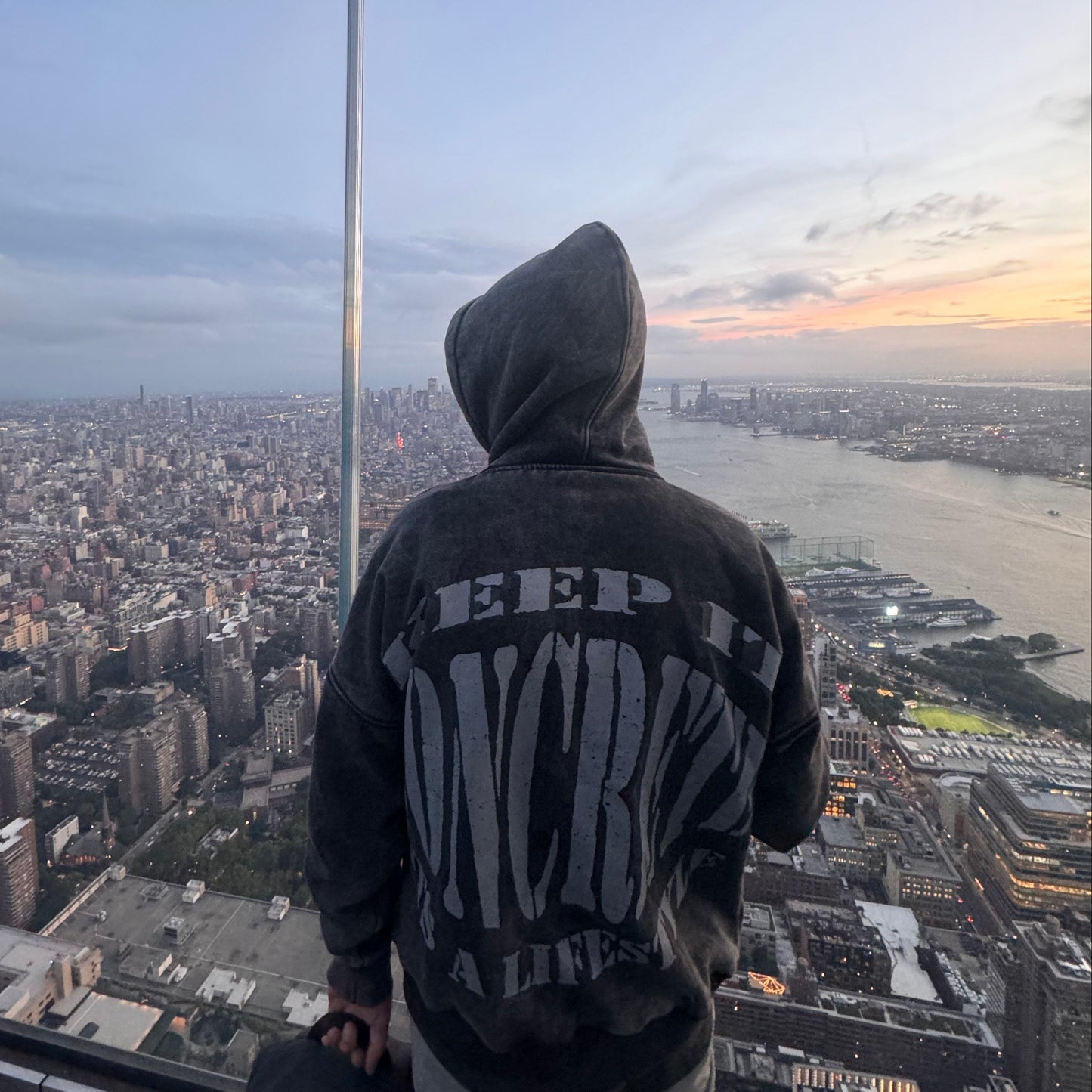 KEEP IT CONCRETE ACID GREY HOODY