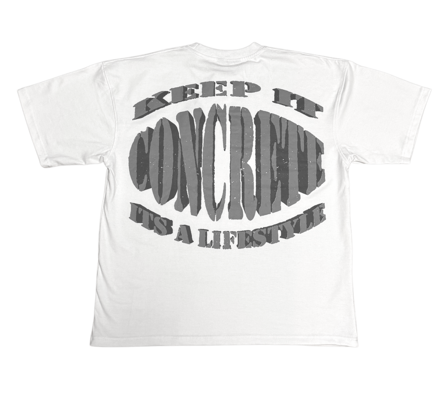 KEEP IT CONCRETE WHITE T SHIRT