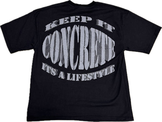 KEEP IT CONCRETE BLACK T SHIRT